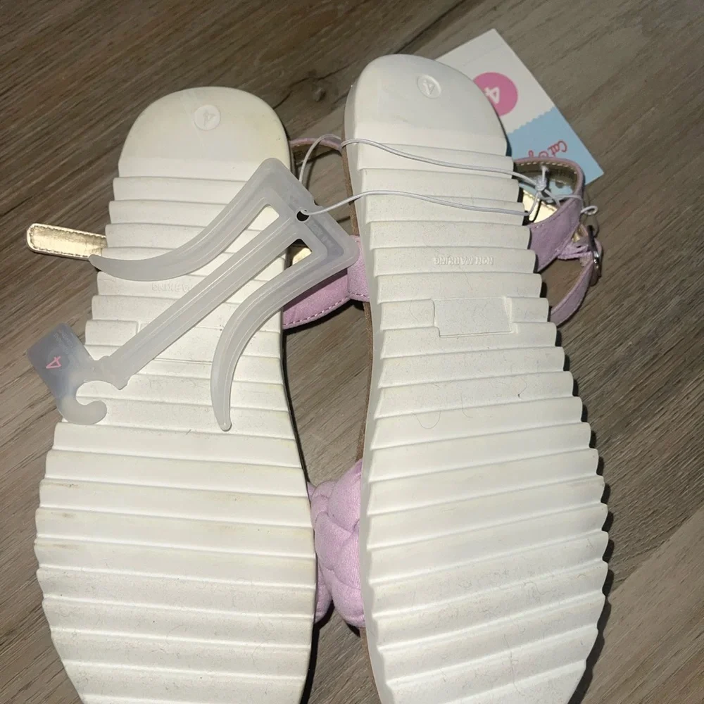 Cat & Jack Braided Strap lavender Girls Sandals